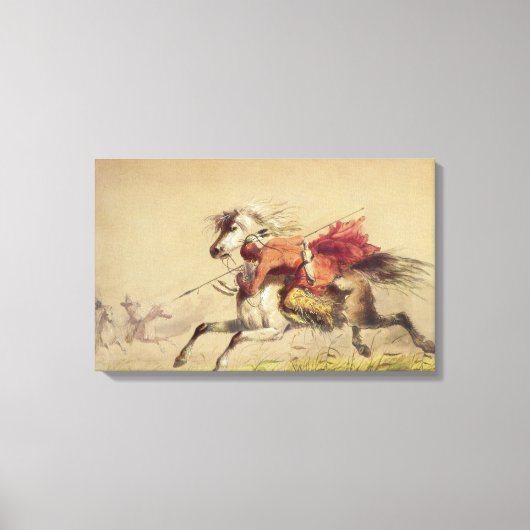 Blauwe waterkreeft door Alfred Jacob Miller Canvas Afdruk (Voorkant)