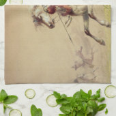 Blauwe waterkreeft door Alfred Jacob Miller Theedoek (Gevouwen)