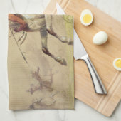 Blauwe waterkreeft door Alfred Jacob Miller Theedoek (Quarter Fold)