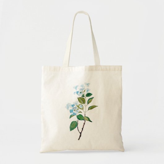  blauwe waterpoot tote bag (Voorkant)