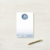 Blauwe waterput | Gepersonaliseerd Post-it® Notes (Op bureau)