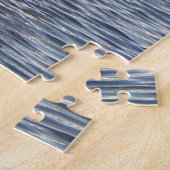 Blauwe waterpuzzel legpuzzel (Zijkant)