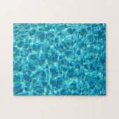 Blauwe waterpuzzel legpuzzel (Horizontaal)