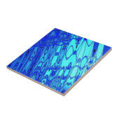 Blauwe watertegel tegeltje (Zijkant)