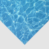 Blauwe watertextuur tissuepapier (Detail)