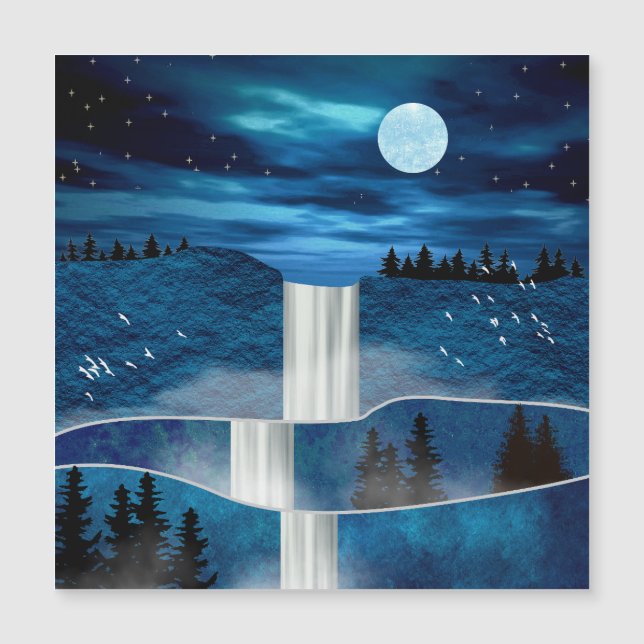 Blauwe waterval (Voorkant)