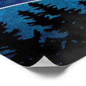 Blauwe waterval poster (Hoek)