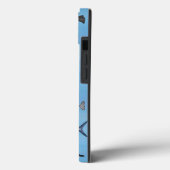 Blauwe Waterverf Aangepaste gepersonaliseerde naut Case-Mate iPhone Case (Achterkant / Links)