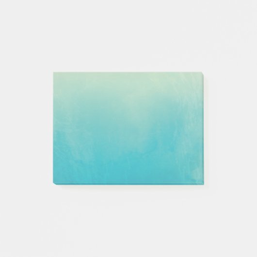 Blauwe Waterverf Abstracte Post-it® notes 4x3 (Voorkant)