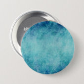 Blauwe Waterverf — Achtergrond Ronde Button 7,6 Cm (Voorkant /achterkant)