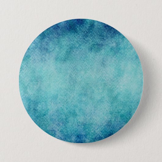 Blauwe Waterverf — Achtergrond Ronde Button 7,6 Cm (Voorkant)