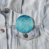 Blauwe Waterverf — Achtergrond Ronde Button 7,6 Cm (In situ)