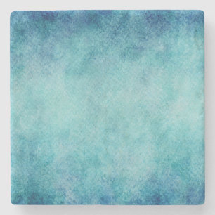 Blauwe Waterverf — Achtergrond Stenen Onderzetter