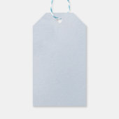 Blauwe Waterverf betoverende Cloudscape bruiloft Cadeaulabel (Achterkant)