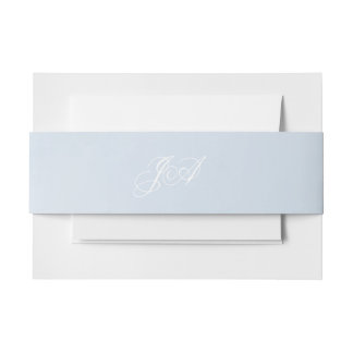 Blauwe Waterverf betoverende Cloudscape bruiloft Uitnodigingen Wikkel