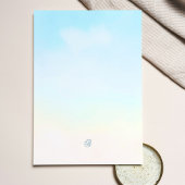 Blauwe Waterverf Bloemen Indische Pauw bruiloft Kaart