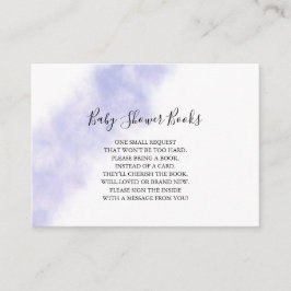 Blauwe Waterverf Boeken voor Baby Kaart