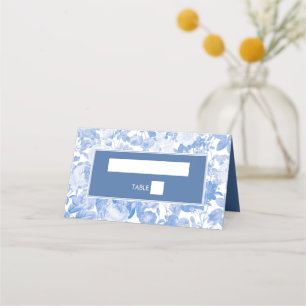 Blauwe Waterverf Botanische Florals Weddenschap