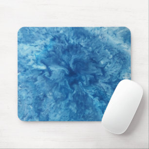Blauwe Waterverf burst Muismat