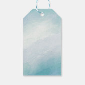 Blauwe waterverf cadeaulabel (Achterkant)