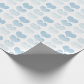 Blauwe Waterverf Cadeaupapier (Hoek)