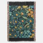 Blauwe waterverf deken (Voorkant Verticaal)