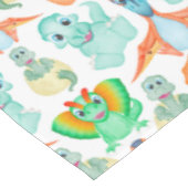 Blauwe Waterverf Dinosaur Birthday Baby shower Tafelkleed (Gekanteld)