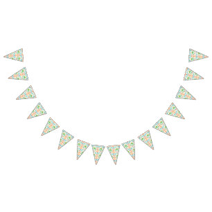 Blauwe Waterverf Dinosaur Birthday Baby shower Vlaggetjes