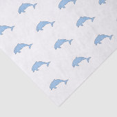 Blauwe waterverf dolfijnen tissuepapier (Detail)