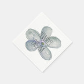 Blauwe Waterverf Dream Flower Servetten (Hoek)