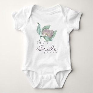 BLAUWE WATERVERF FOLIAGE OLIVE BRIDE SQUAD MONOGRA ROMPER
