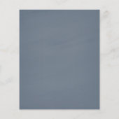 Blauwe Waterverf Greenery Wreath Wedding Menu Kaar (Achterkant)