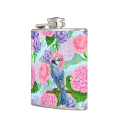 Blauwe waterverf heupfles (Links)