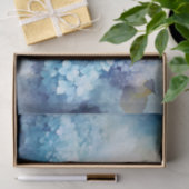 Blauwe Waterverf Hydrangea Decoupage Tissuepapier (Geschenk)
