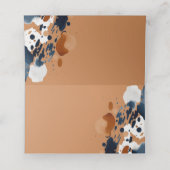 Blauwe waterverf klantenkaartje (Binnenkant ongevouwen)