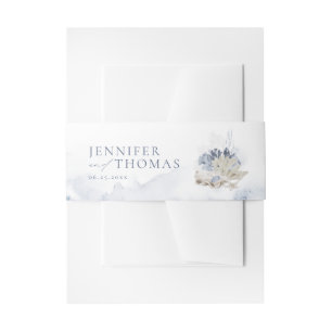 Blauwe waterverf koraal en zeeschildpaddenstrand b uitnodigingen wikkel