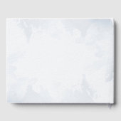 Blauwe Waterverf laat het bruidsgebak lollen Gastenboek (Achterkant)