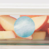 Blauwe waterverf labels (Aangebracht)