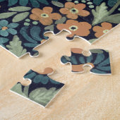 Blauwe waterverf legpuzzel (Zijkant)