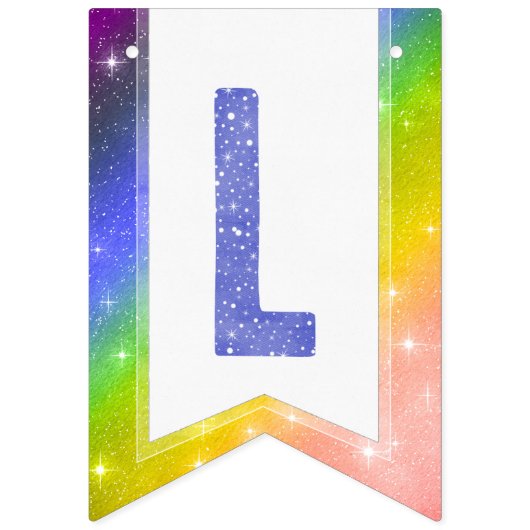 Blauwe Waterverf Liefde Is Liefde Rainbow LGBT Vlaggetjes (Derde vlag)