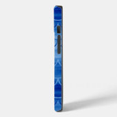Blauwe Waterverf Mermaid Scale Patroon Aangepaste  Case-Mate iPhone Case (Achterkant / Links)