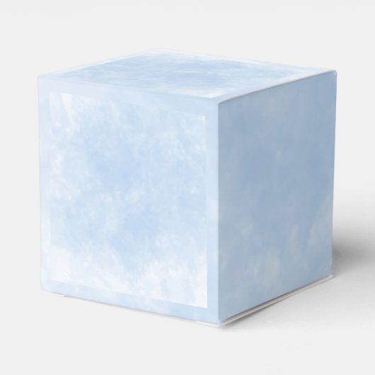 Blauwe waterverf onder het zeeen baby shower bedankdoosjes (Achterkant)