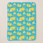 Blauwe Waterverf Rubber Ducky Jij bent de Een Sherpa Deken (Voorkant)