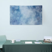 Blauwe Waterverf Spandoek (Beurs)