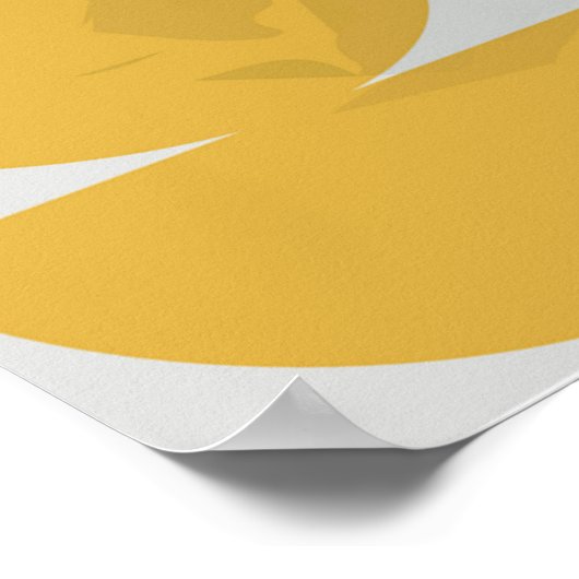 Blauwe Waterverf Stripes Achtergrond. Creatieve li Poster (Hoek)