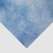 Blauwe Waterverf Tissuepapier (Detail)