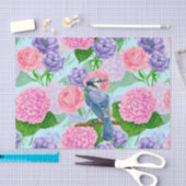 Blauwe waterverf tissuepapier (Craft)