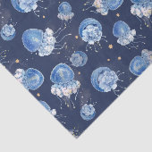 Blauwe Waterverf Tissuepapier (Detail)