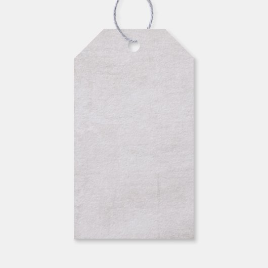 Blauwe Waterverf ventilator Cadeaulabel (Achterkant)