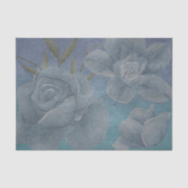 Blauwe Waterverf ventilator textielontkoppeling Tissuepapier